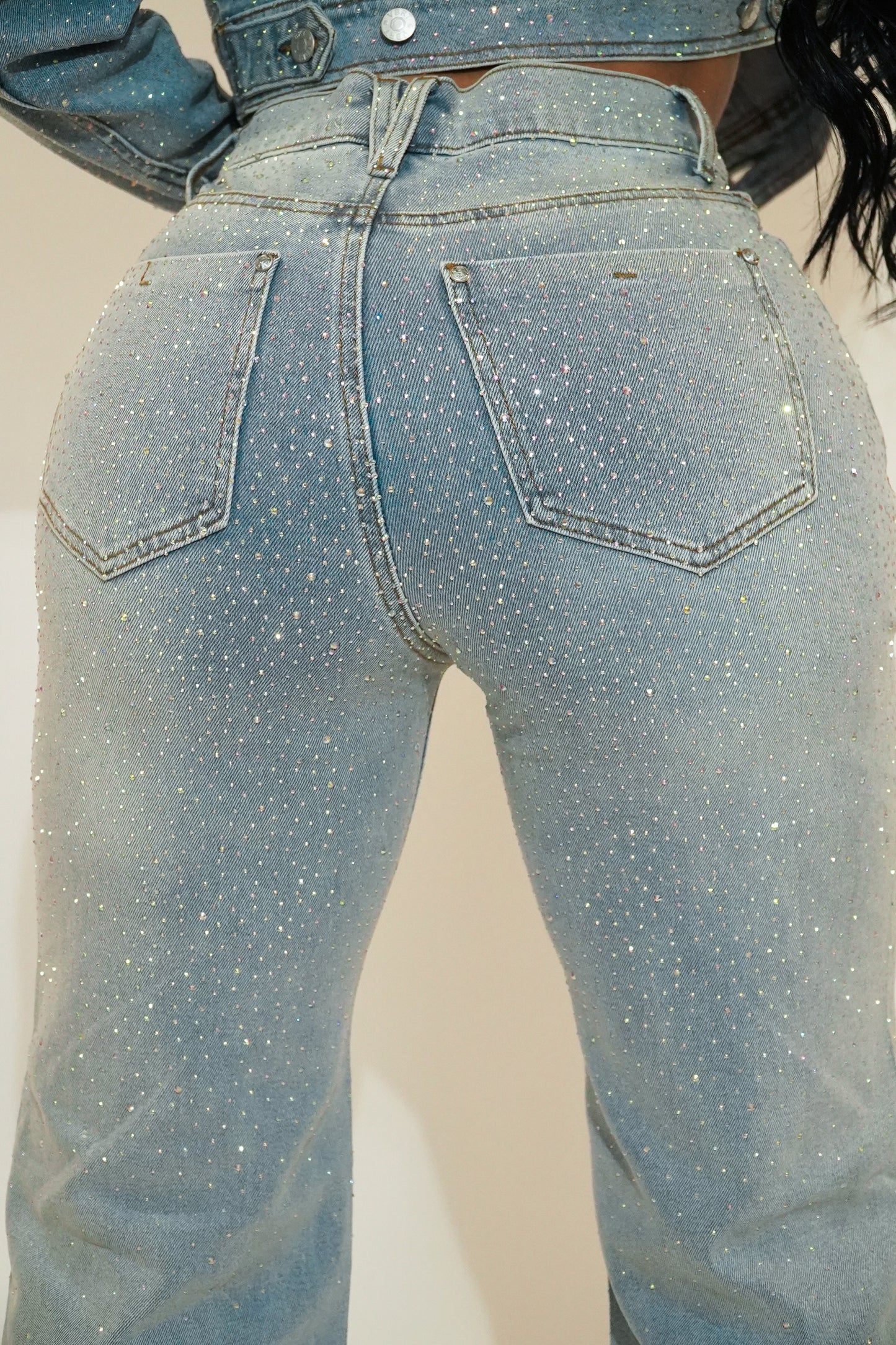 LUXURY RHINESTONE JEAN